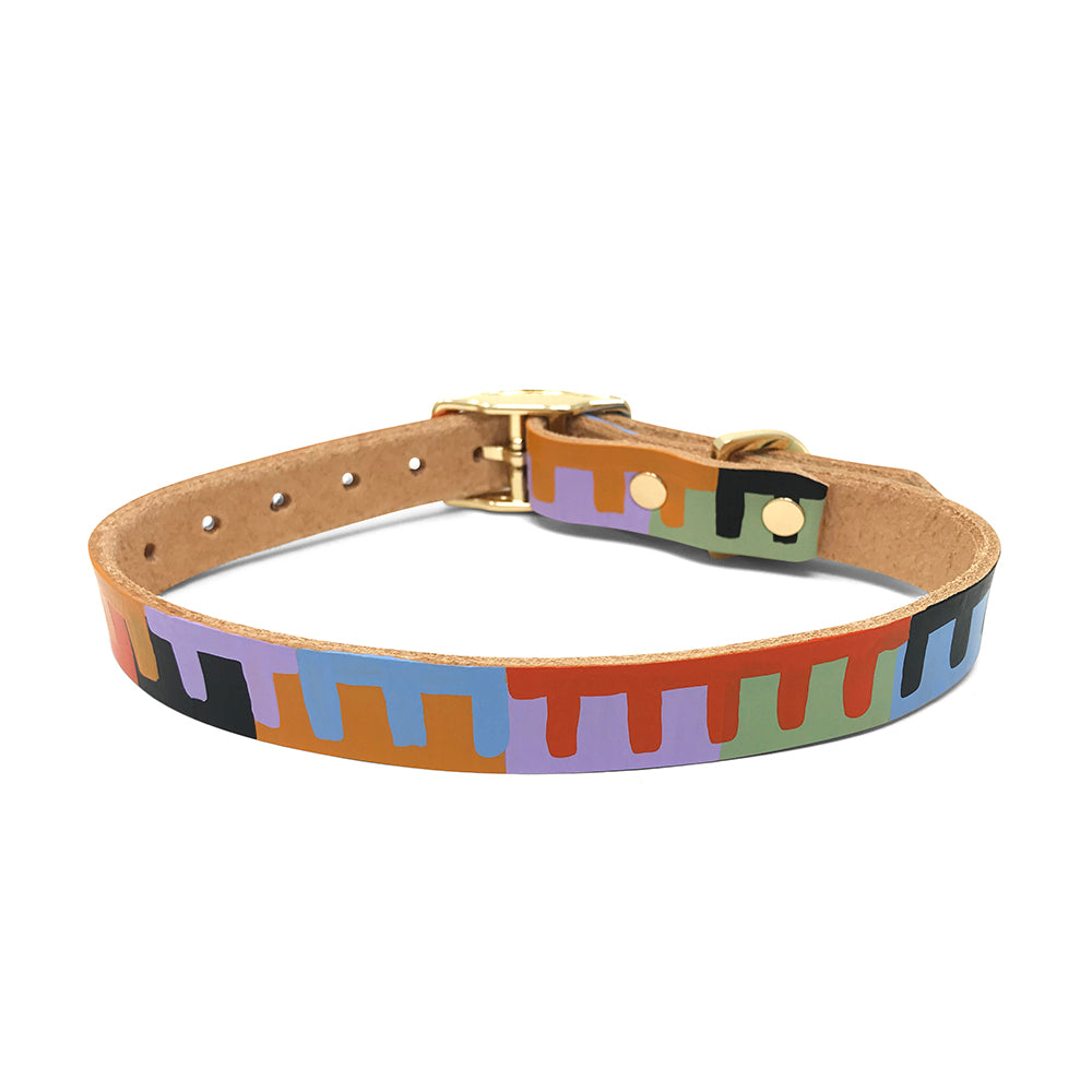 Level Up Leather Dog Collar