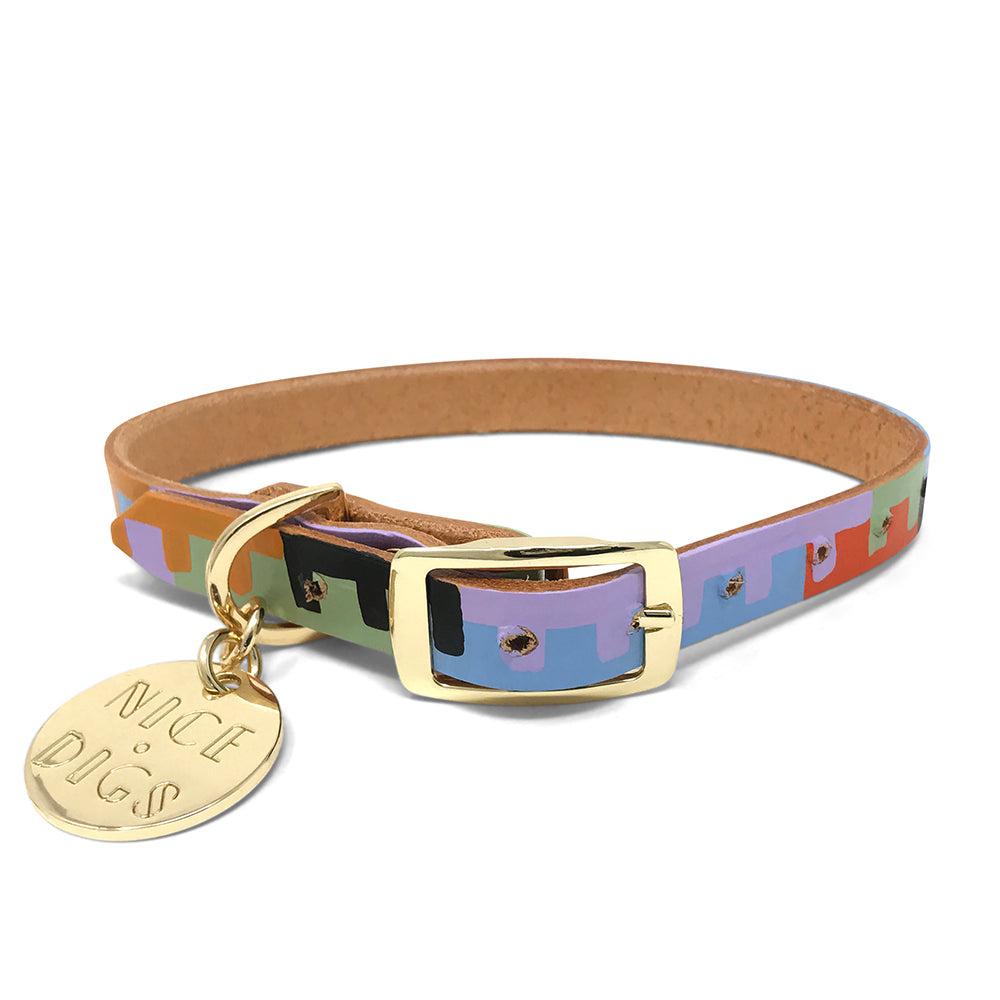 Level Up Leather Dog Collar