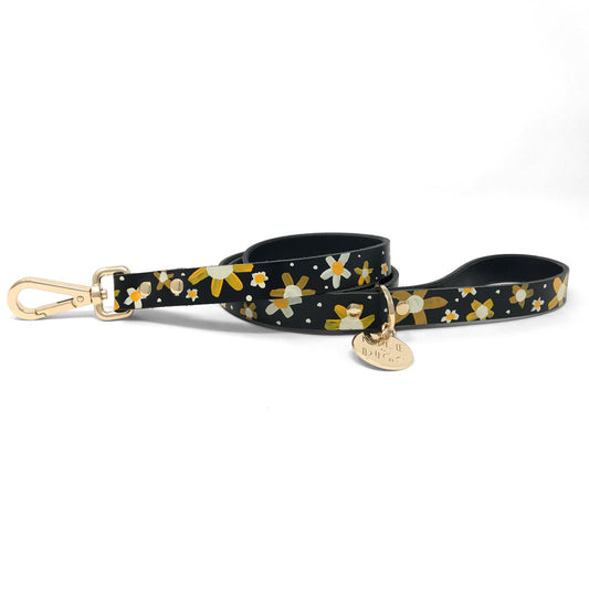 Posie Leather Leash - Sunshine