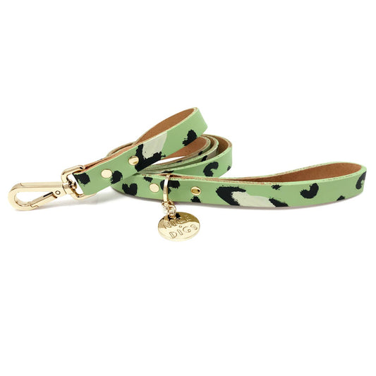 Animal Leather Leash - Pistachio