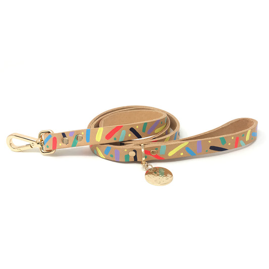 Confetti Leather Leash