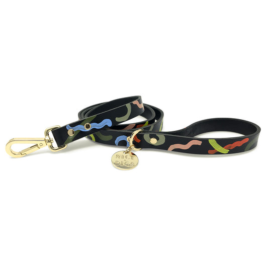 Midnight Mirage Leather Leash